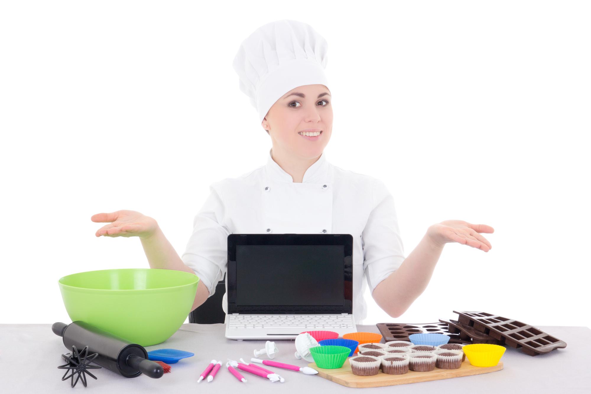 Chef teaching in a modern kitchen