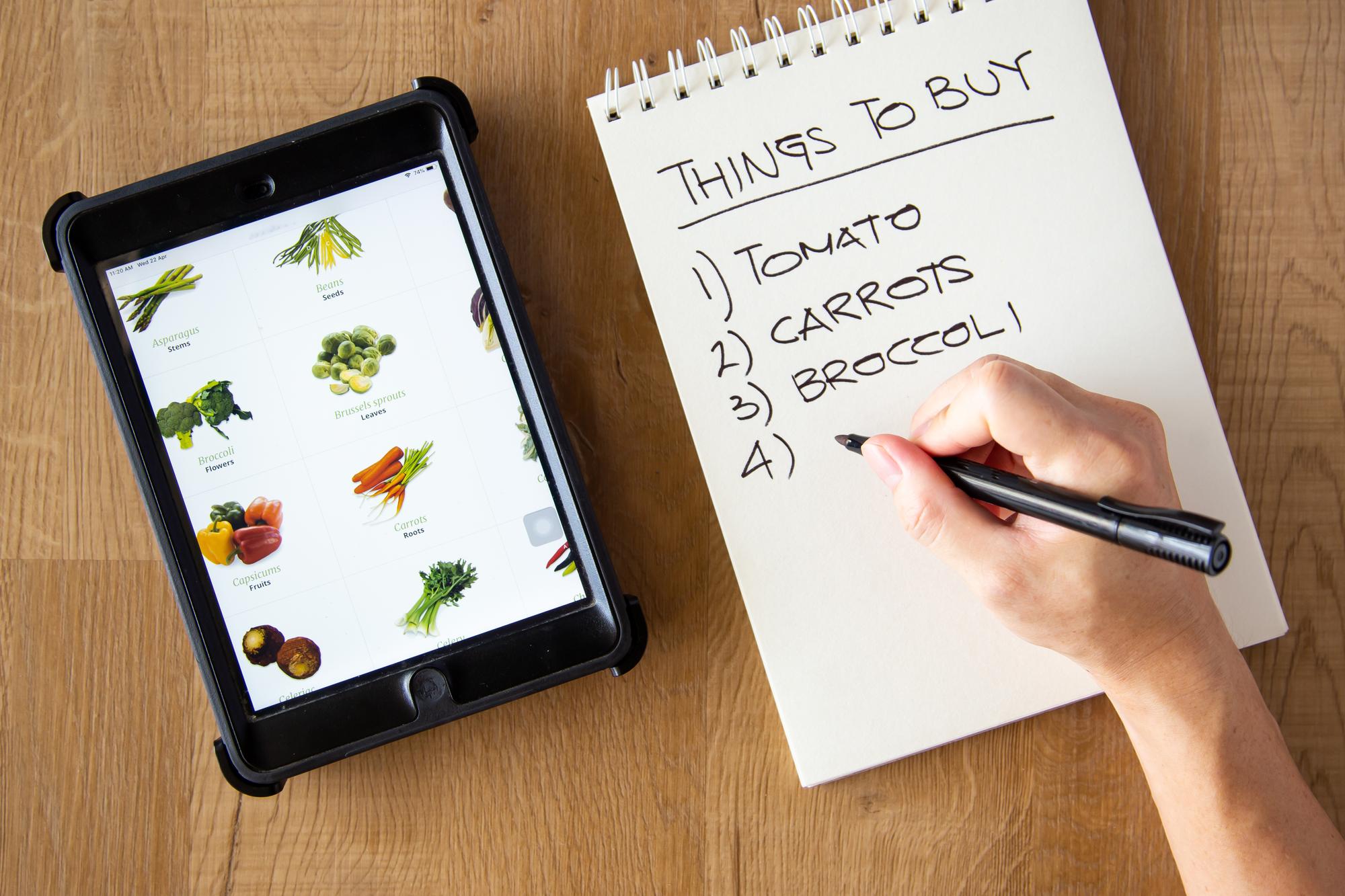 Annotated dish photo with tips